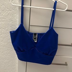 Royal blue crop top